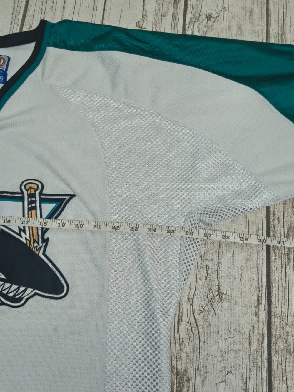Vintage 1990's San Jose Sharks Starter Jersey NHL Size Large - Picture 6 of 10